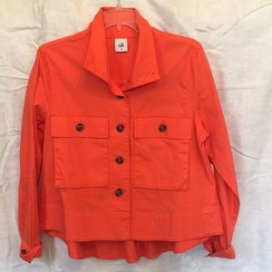 CAbi NWT deep coral swing cropped jacket